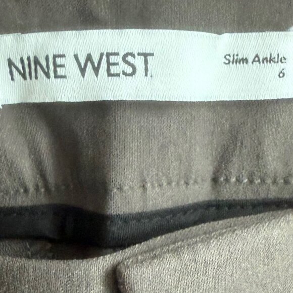 Nine West Dark Gray Slim Ankle Cotton Blend Stretchy Size 6 - Picture 8 of 8